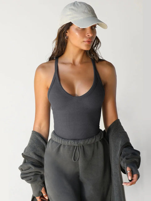 'Camila' Racerback Tank Top - Celes Fashion